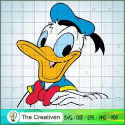 Cute Face Donald Duck SVG Cut File for Cricut & Silhouette