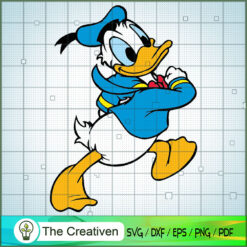 Donald Duck Run SVG Cut File for Cricut & Silhouette