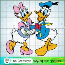 Couple Duck Donald And Daisy SVG Cut File for Cricut & Silhouette