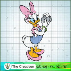 Daisy Take A Photo SVG Cut File for Cricut & Silhouette