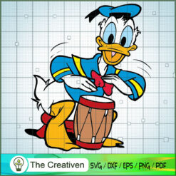Donald Duck Musician SVG Cut File for Cricut & Silhouette