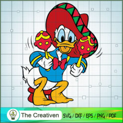 Donald Duck Circus SVG Cut File for Cricut & Silhouette