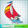 Donal Duck Boat In The Sea SVG Cut File for Cricut & Silhouette 2 disney121 33 copy