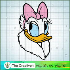 Daisy Duck Face SVG Cut File for Cricut & Silhouette