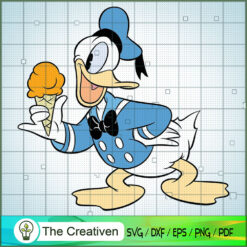 Donald Duck Ice Cream SVG Cut File for Cricut & Silhouette