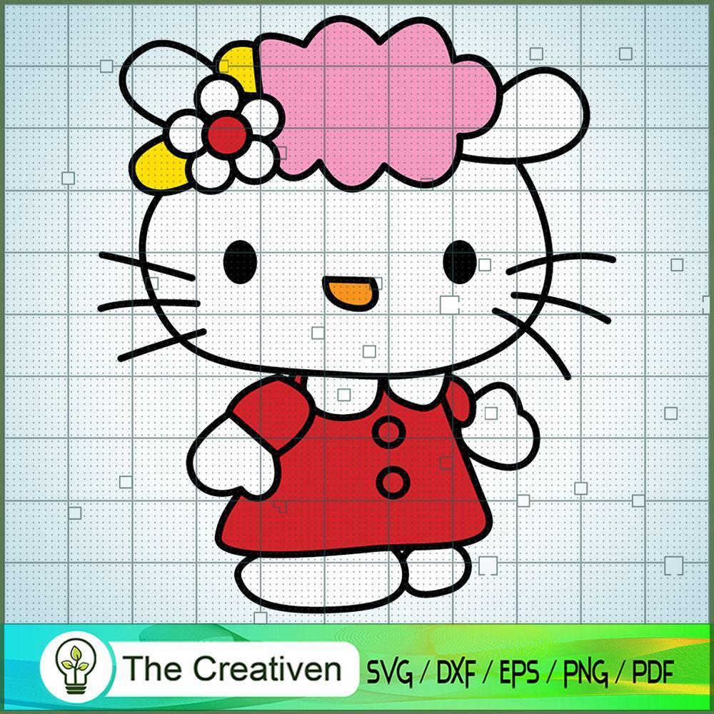 Kitty Cute Red SVG, Kitty Cat SVG, Hello Kitty Cartoon SVG 1 Kitty Cute Red SVG, Kitty Cat SVG, Hello Kitty Cartoon SVG