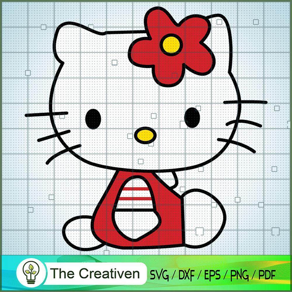 Baby Kitty Cat SVG, Kitty Cat SVG, Hello Kitty Cartoon SVG 1 Baby Kitty Cat SVG, Kitty Cat SVG, Hello Kitty Cartoon SVG