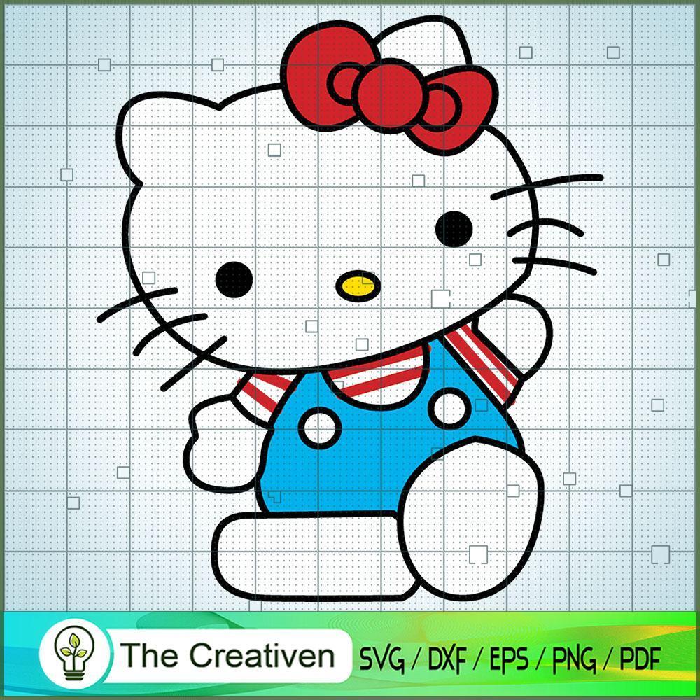 Hello Kitty Blue Shirt SVG, Kitty Cat SVG, Hello Kitty Cartoon SVG 1 Hello Kitty Blue Shirt SVG, Kitty Cat SVG, Hello Kitty Cartoon SVG