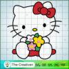 Kitty Take A Flower SVG, Kitty Cat SVG, Hello Kitty Cartoon SVG 2 disney121 12 copy