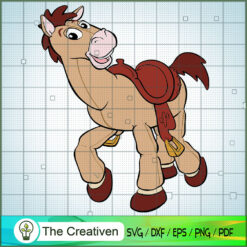 Bullseye Woody Horse SVG Cut File for Cricut & Silhouette