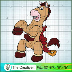 Donkey Bullseye Woody Horse SVG Cut File for Cricut & Silhouette