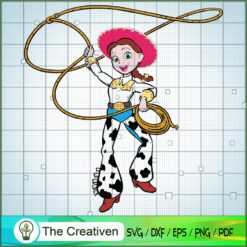 Jessie Throw Rope Toy Story  SVG Cut File for Cricut