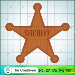 Five Star Sherift SVG Cut File for Cricut & Silhouette