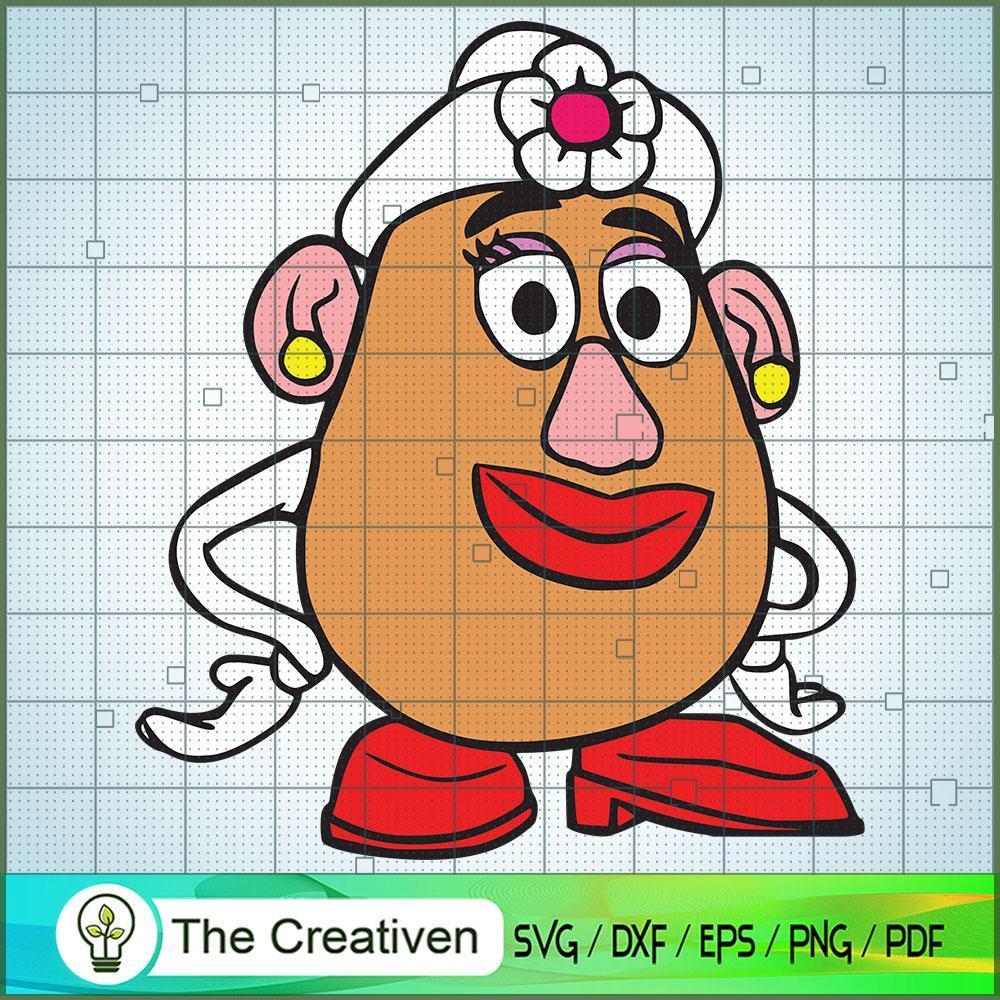 Mr. Potato Head Fake Girl Toy SVG Cut File for Cricut & Silhouette 1 Mr. Potato Head Fake Girl Toy SVG Cut File for Cricut & Silhouette