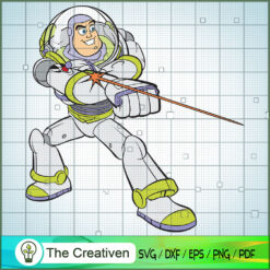 Buzz Lightyear Shot Toy SVG Cut File for Cricut & Silhouette