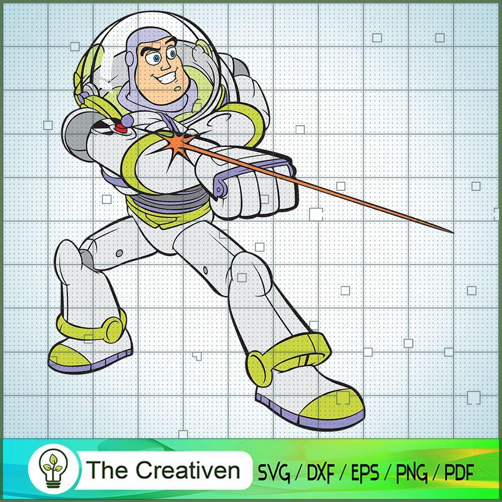 Buzz Lightyear Shot Toy SVG Cut File for Cricut & Silhouette 1 Buzz Lightyear Shot Toy SVG Cut File for Cricut & Silhouette