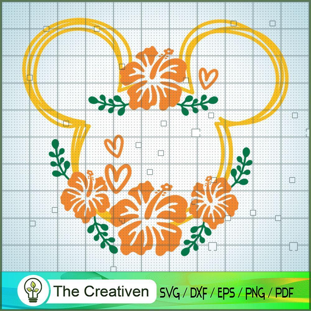 Mickey Color Flower SVG Cut File for Cricut & Silhouette 1 Mickey Color Flower SVG Cut File for Cricut & Silhouette