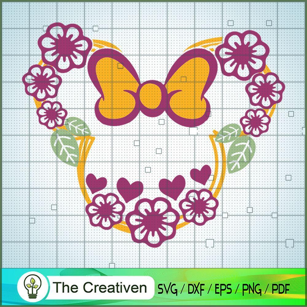 Minnie Flower Color SVG Cut File for Cricut & Silhouette 1 Minnie Flower Color SVG Cut File for Cricut & Silhouette