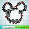 Mickey Flower Heart SVG Cut File for Cricut & Silhouette 2 47 disney flowers copy