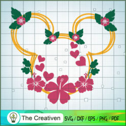 Mickey Flower Color SVG Cut File for Cricut & Silhouette