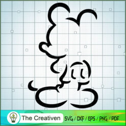 Mickey Sketch SVG Cut File for Cricut & Silhouette