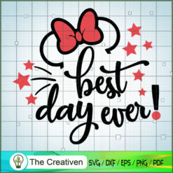 Best Day Ever Minnie SVG Cut File for Cricut & Silhoue Design 21169