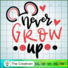 Never Grow Up Mickey SVG Cut File for Cricut & Silhouette 2 11 never grow up copy