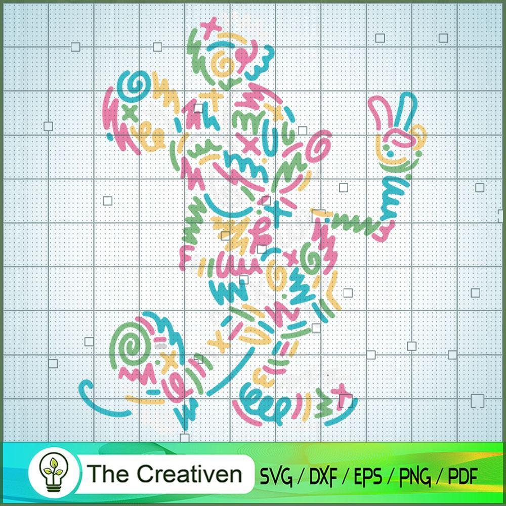 Mickey Mouse Lined Peace SVG Cut File for Cricut & Silhouette 1 Mickey Mouse Lined Peace SVG Cut File for Cricut & Silhouette