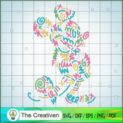 Mickey Mouse Lined Silhouette SVG Cut File for Cricut & Silhouette