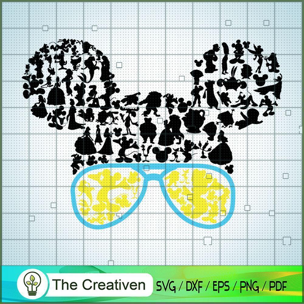 Mickey Sunglasses SVG Cut File for Cricut & Silhouette 1 Mickey Sunglasses SVG Cut File for Cricut & Silhouette