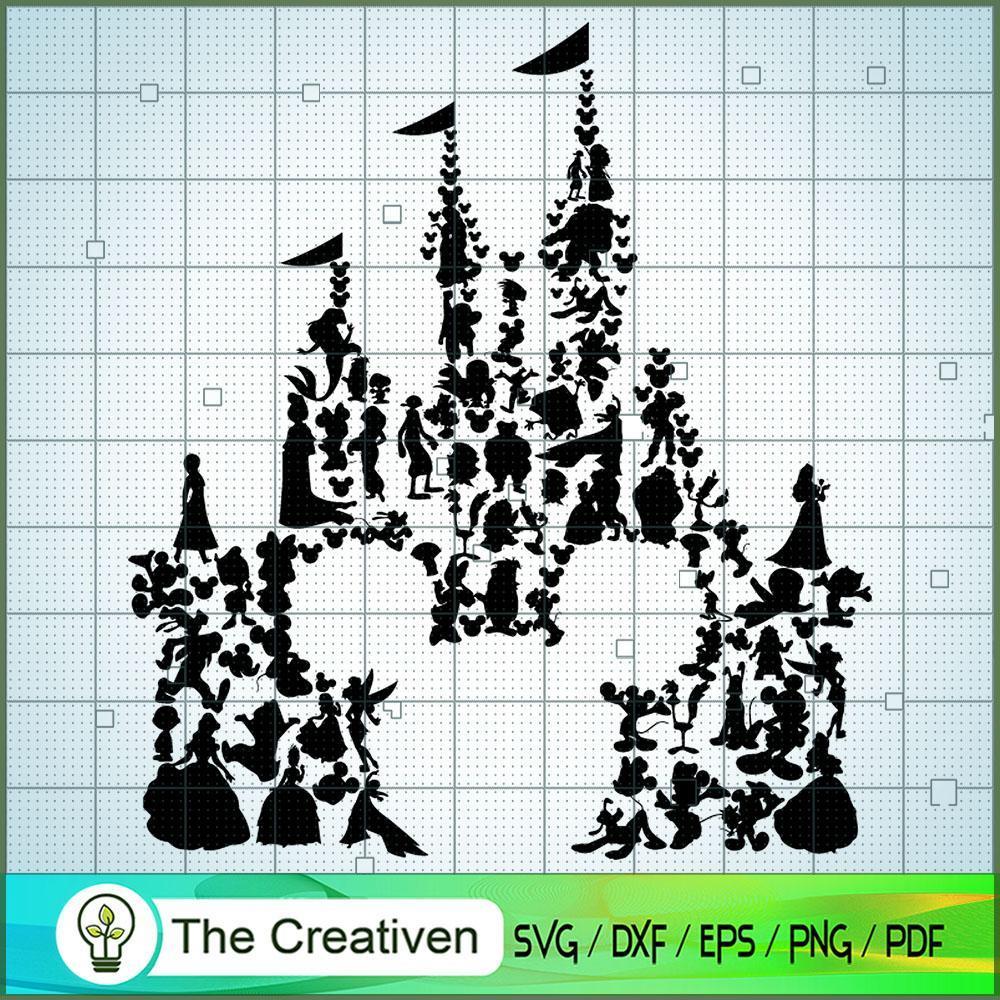 Castle Mickey SVG Cut File for Cricut & Silhouette 1 Castle Mickey SVG Cut File for Cricut & Silhouette