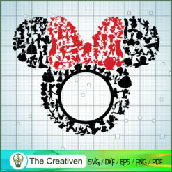 Circle Minnie SVG Cut File for Cricut & Silhouette