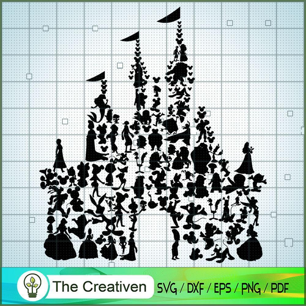 Disney Castle SVG Cut File for Cricut & Silhouette 1 Disney Castle SVG Cut File for Cricut & Silhouette