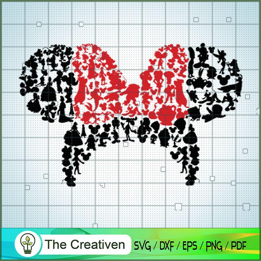 Disney Minnie Monogram Frame SVG Cut File for Cricut & Silhouette 1 Disney Minnie Monogram Frame SVG Cut File for Cricut & Silhouette