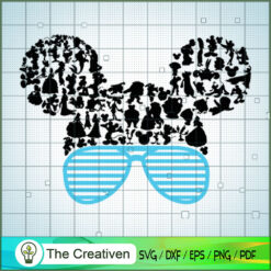 Disney Sunglasses Monogram Frame SVG Cut File for Cricut & Silhouette