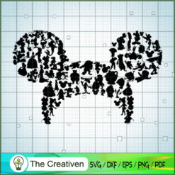 Disney Monogram Fram SVG Cut File for Cricut & Silhouette
