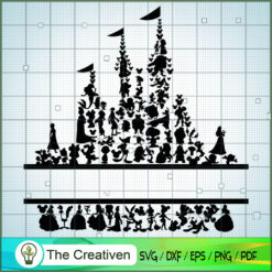 Split Castle Disney SVG Cut File for Cricut & Silhouette