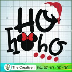 Hohoho Minnie SVG Cut File for Cricut & Silhouette