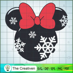 Mickey Head Snowflake SVG Cut File for Cricut & Silhouette