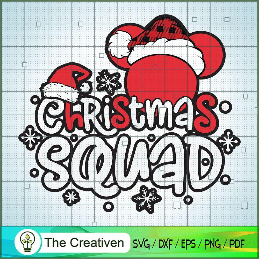 Christmas Squad Logo Mickey SVG Cut File for Cricut & Silhouette 1 Christmas Squad Logo Mickey SVG Cut File for Cricut & Silhouette
