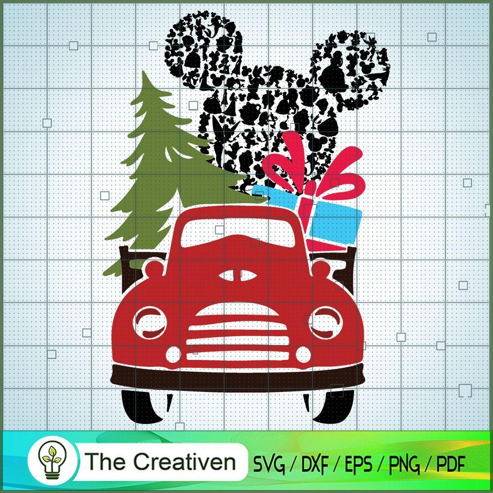 Christmas Disney Mickey Head Car SVG Cut File for Cricut & Silhouette 1 Christmas Disney Mickey Head Car SVG Cut File for Cricut & Silhouette