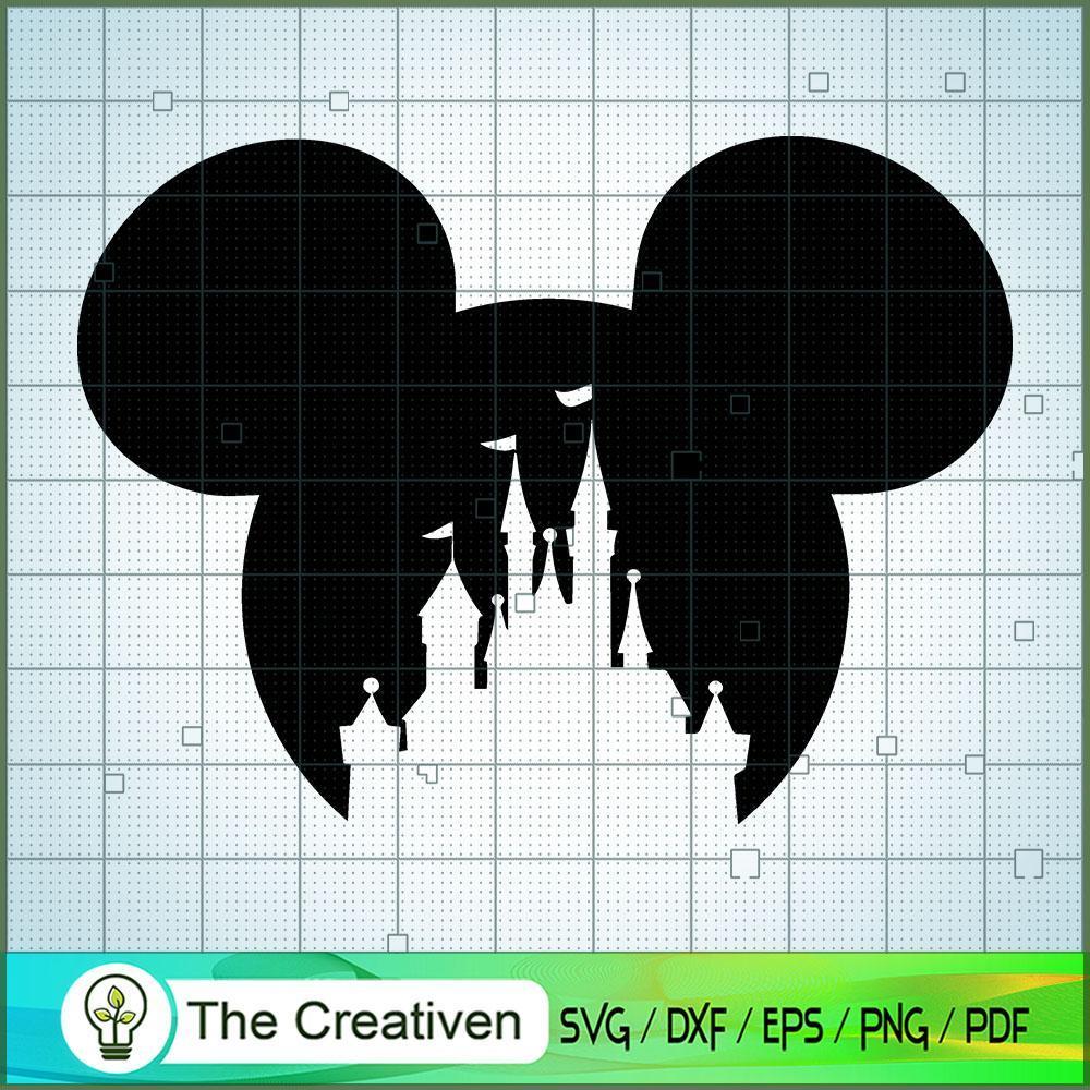 Mickey Castle Head SVG Cut File for Cricut & Silhouette 1 Mickey Castle Head SVG Cut File for Cricut & Silhouette