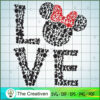 Minnie Love SVG Cut File for Cricut & Silhouette