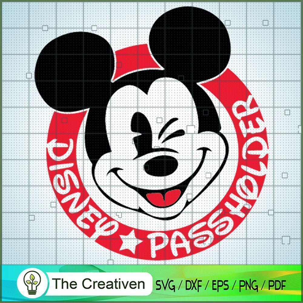 Mickey Passholder Logo SVG Cut File for Cricut & Silhouette 1 Mickey Passholder Logo SVG Cut File for Cricut & Silhouette