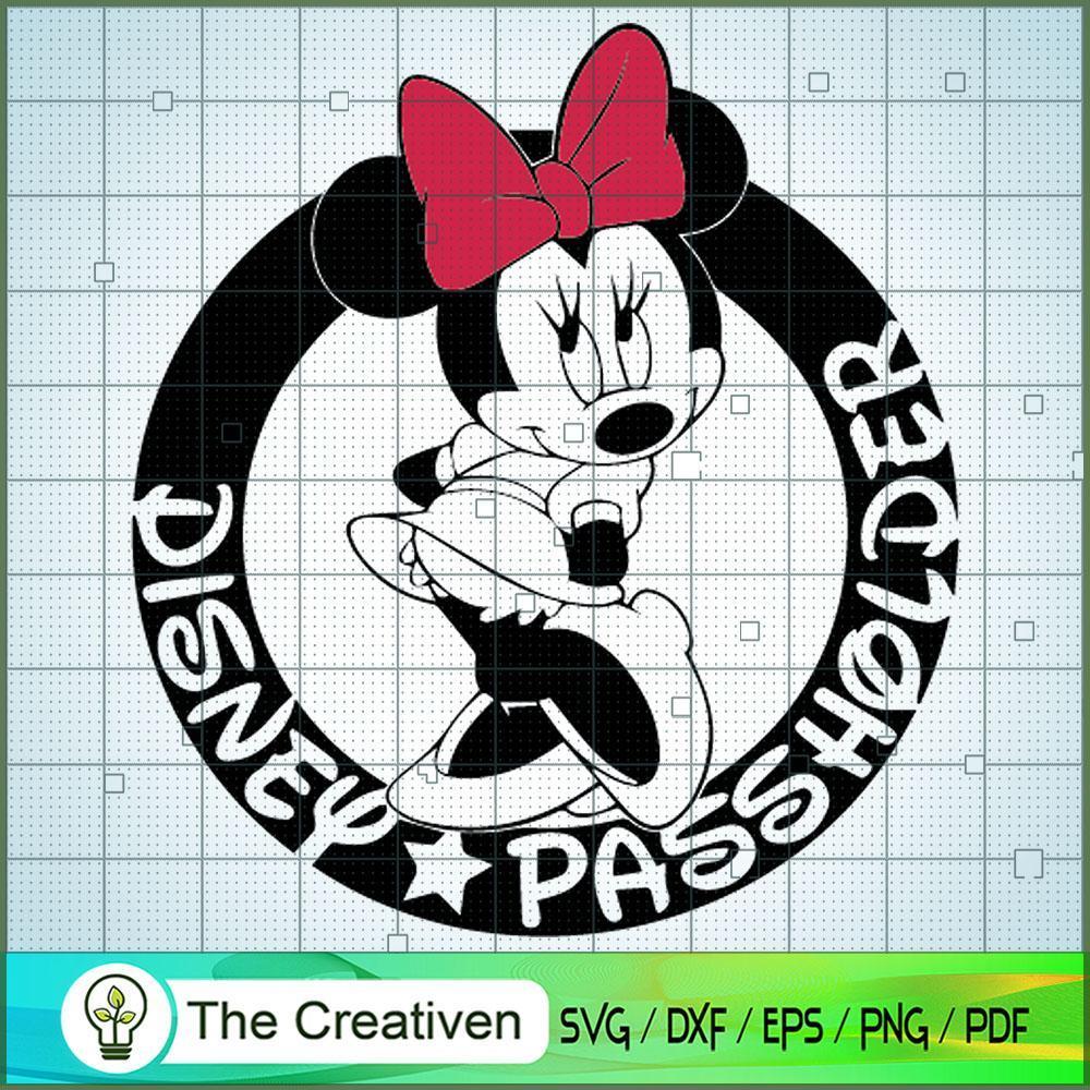 Minnie Passholder Logo SVG Cut File for Cricut & Silhouette 1 Minnie Passholder Logo SVG Cut File for Cricut & Silhouette