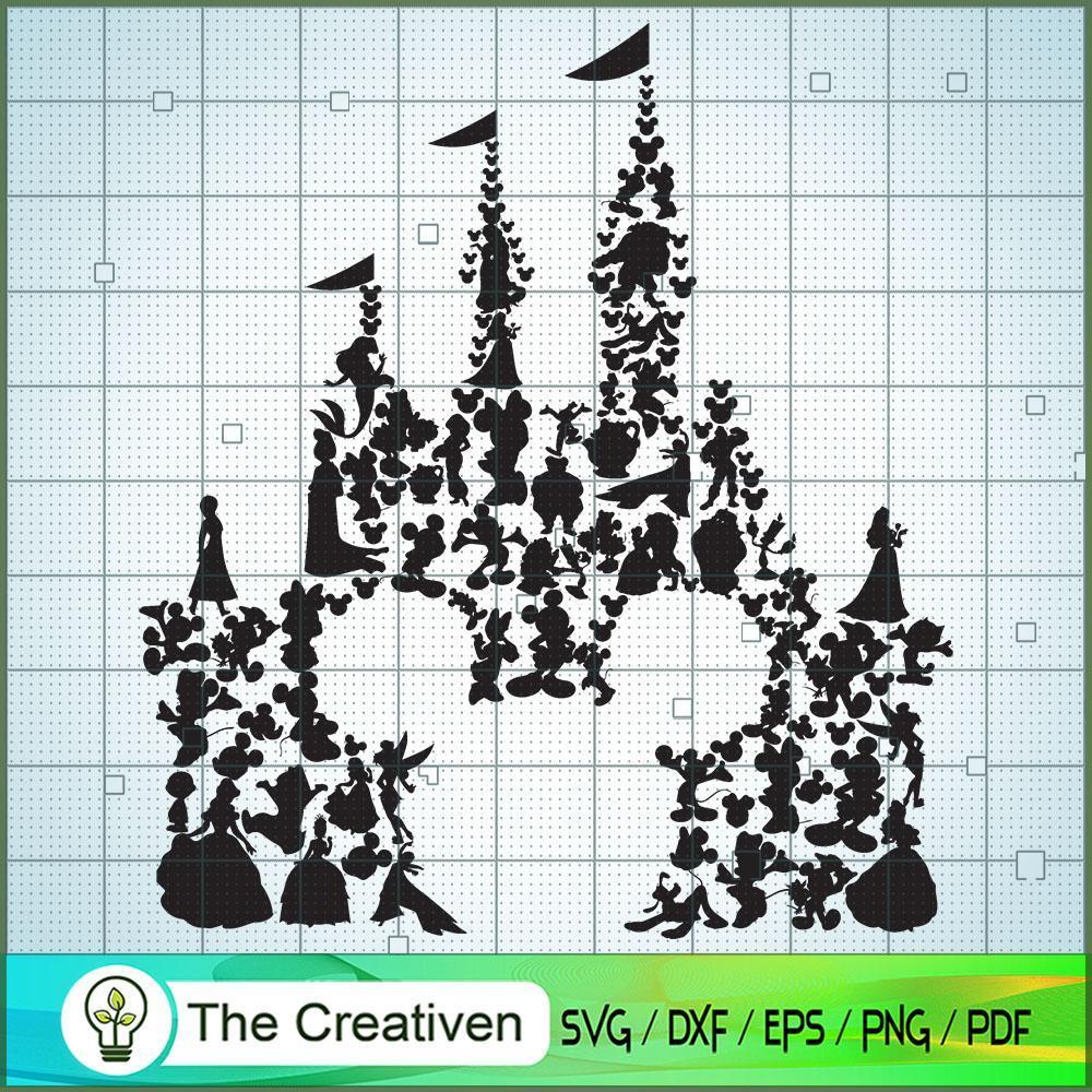 Mickey Disney Castle SVG Cut File for Cricut & Silhouette 1 Mickey Disney Castle SVG Cut File for Cricut & Silhouette