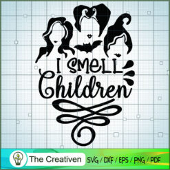 I Smell Children Witches Head SVG Cut File for Cricut & Silhouette