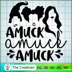 Amuck Witch SVG Cut File for Cricut & Silhouette