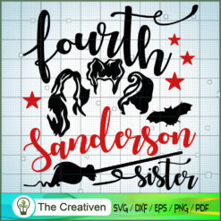 Fourth Sanderson Sister SVG Cut File for Cricut & Silhouette