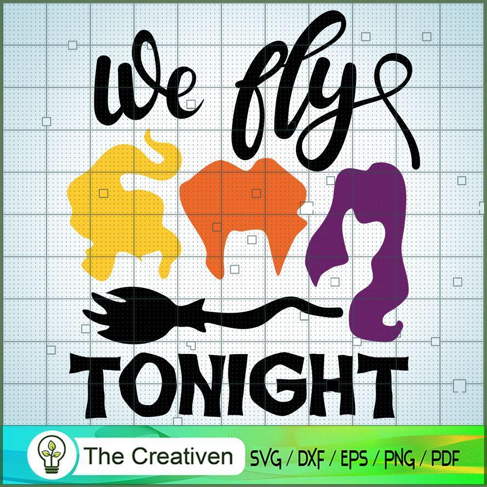 We Fly Tonight Head Witches SVG Cut File for Cricut & Silhouette 1 We Fly Tonight Head Witches SVG Cut File for Cricut & Silhouette